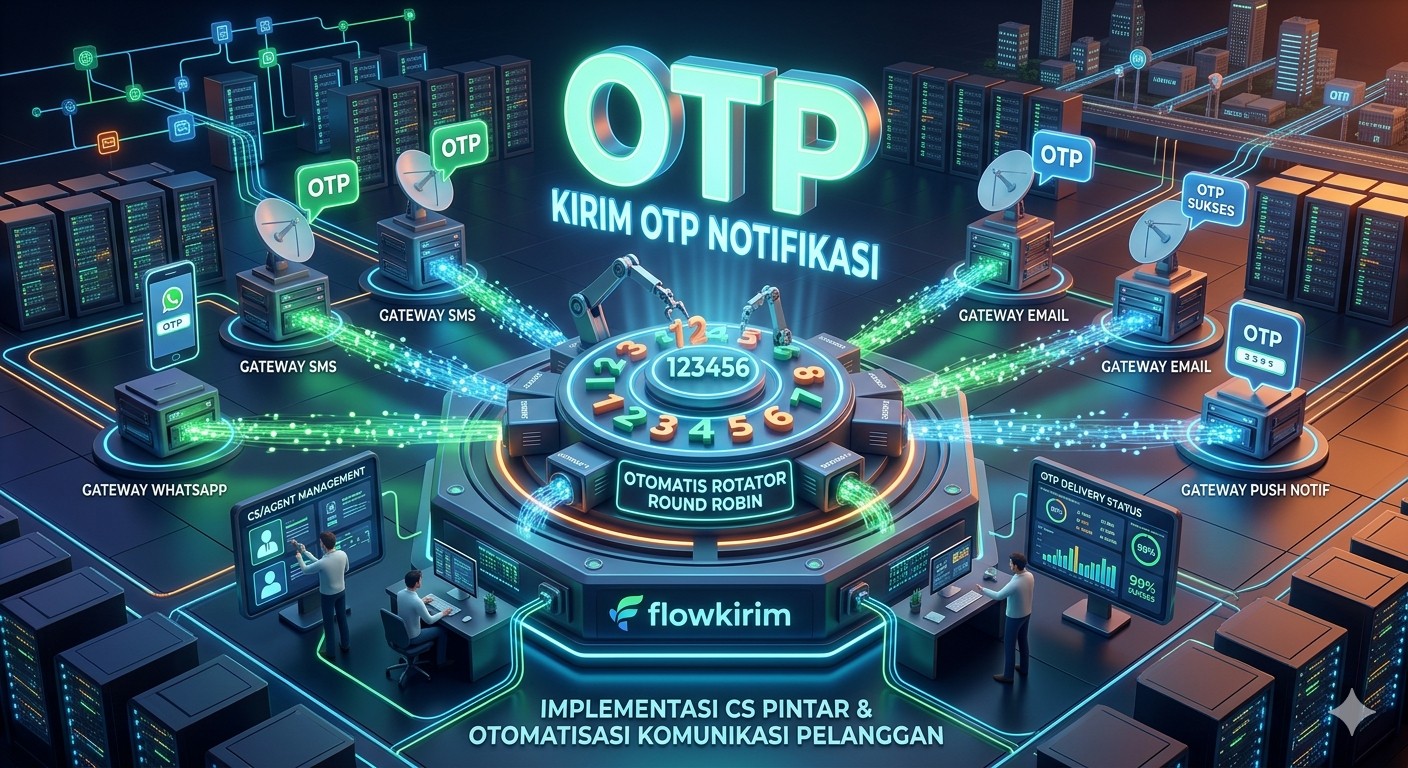 Flowkirim Mendukung Rotator Round Robin untuk Menjaga High Availability OTP dan Verifikasi WhatsApp