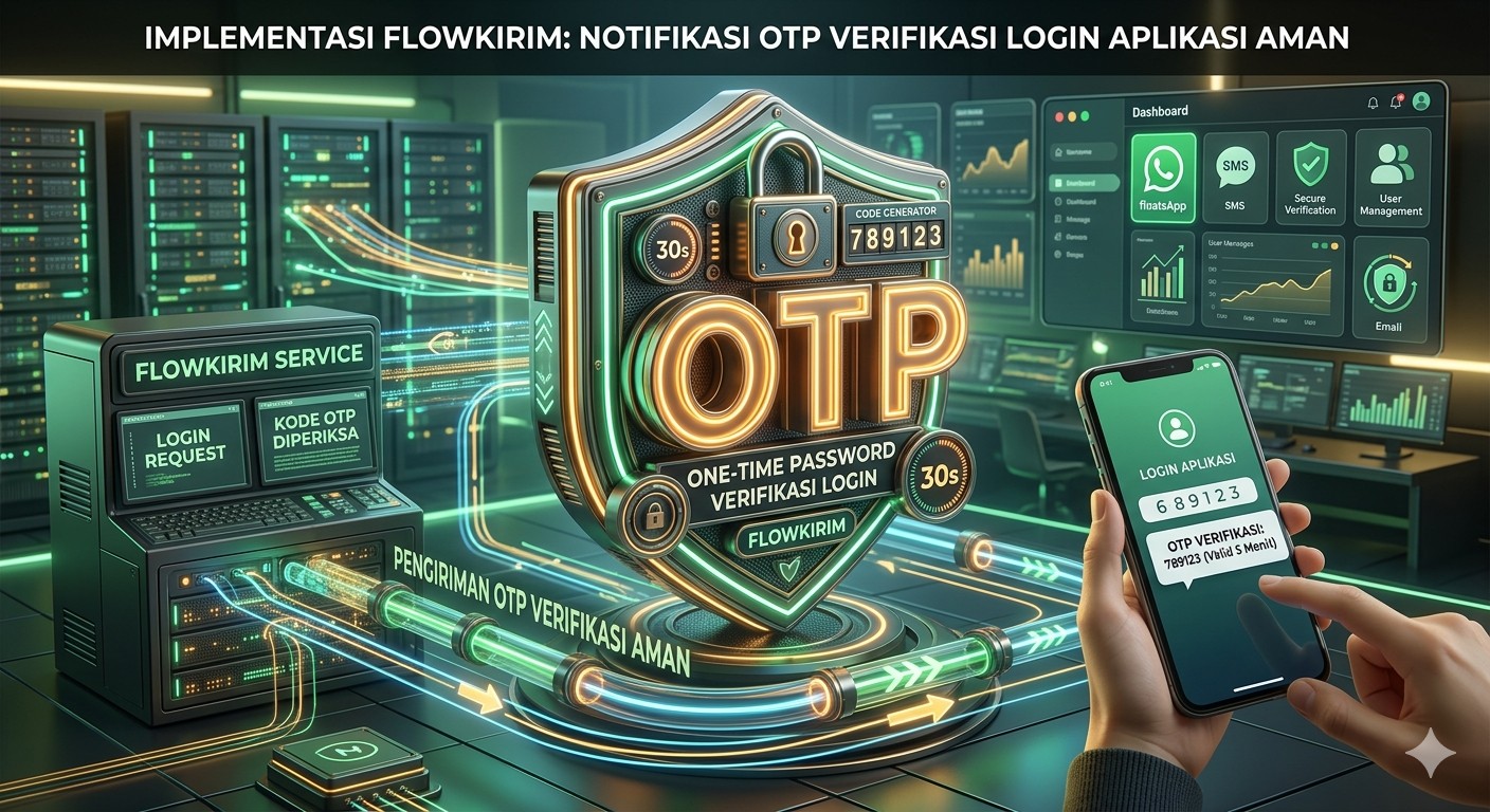 Flowkirim Menjadi Backbone Notifikasi OTP dan Verifikasi Modern untuk Bisnis Digital