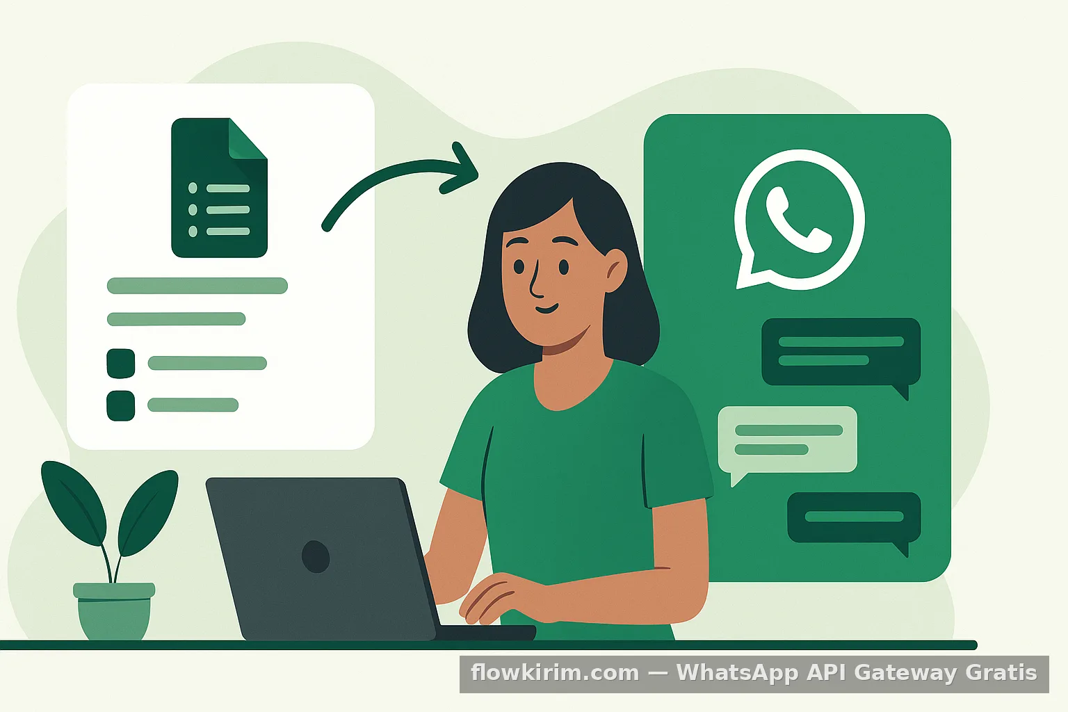 Integrasi Google Form dengan WhatsApp Gateway Flowkirim