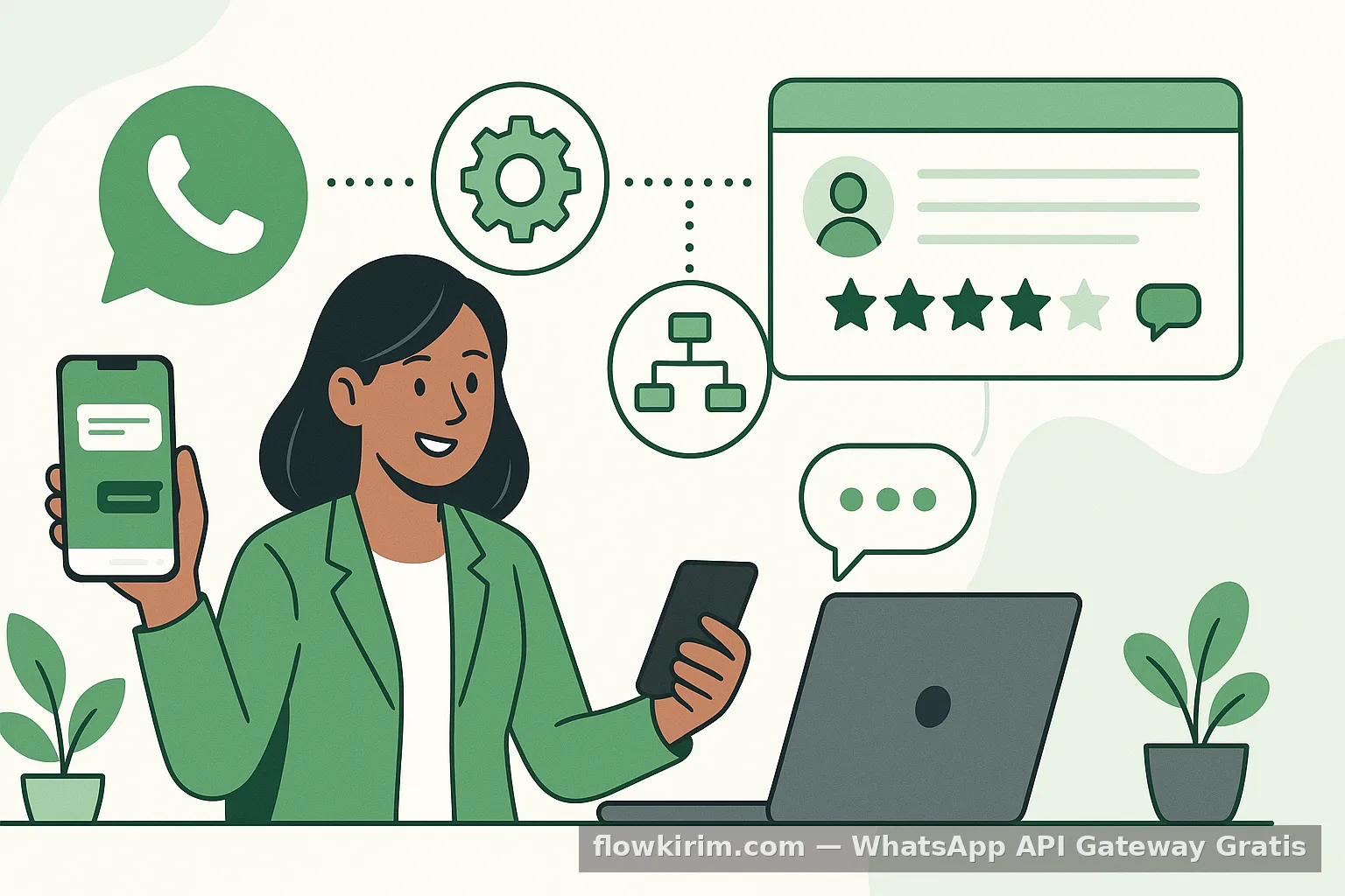 Kumpulkan Feedback Pelanggan Otomatis via WhatsApp API Gratis